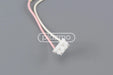 White plastic connector with pink and white wires for ccfl backlight assembly in 10.4 inch sharp lm10v33
