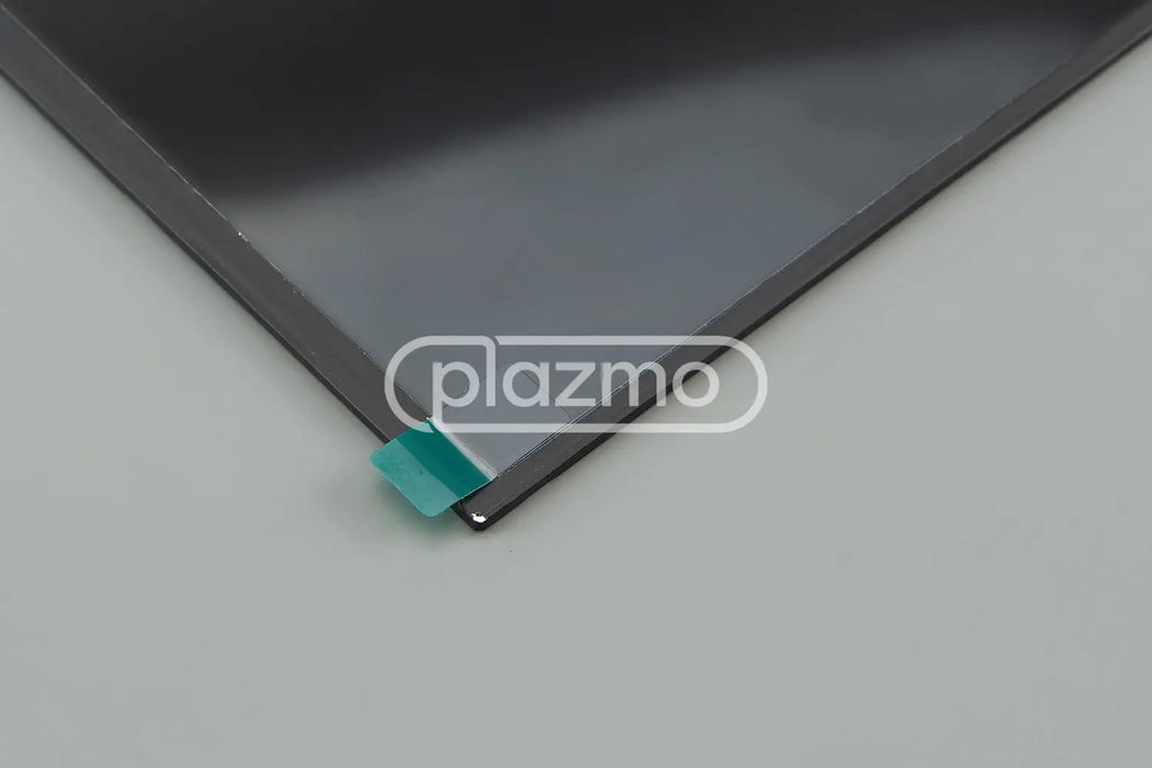 Lcd panel for 10.1 inch samsung ltl101al06-104 with black matte display panel and teal adhesive strip at the backside corner