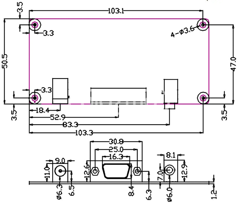 Multi-purpose LCD monitor control board 2270 V1.1