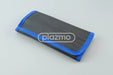 Gray and blue textured fabric wallet included in 18 piece complete lcd disassembly tool kit for lcd repair tasks