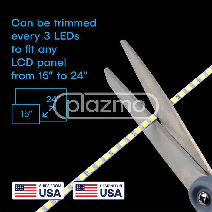 Universal Ultra-Bright LED Backlight Kit for 15’’ to 24’’ LCD Panel Monitor for LED Replacement or CCFL Conversion LED Assembly