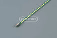 Green led strip with yellowish-white diodes and black connector for led backlight replacement in auo g215han01 ags topper lcds