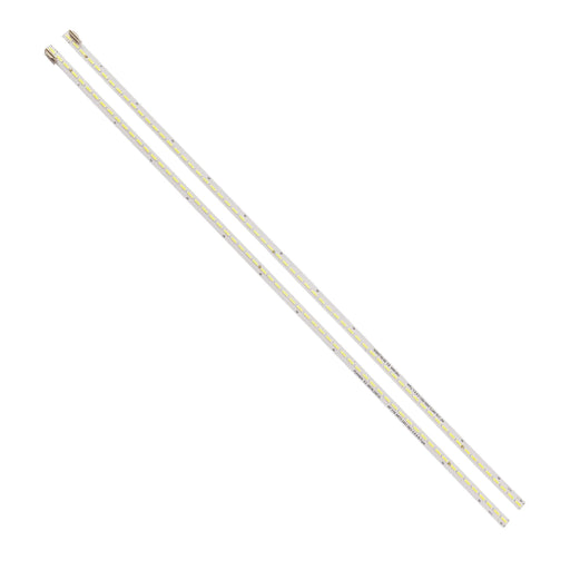 Two white led backlight strips with evenly spaced diodes for lg 49 v16 art3 uhd signage commercial display