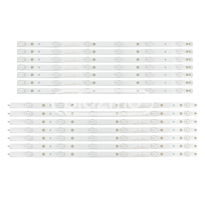 LED Backlight Replacement for 55’’ ViewSonic CDE5510 Commerical Display (Model No. VS17215) 6 Lens LED per strip LED Assembly