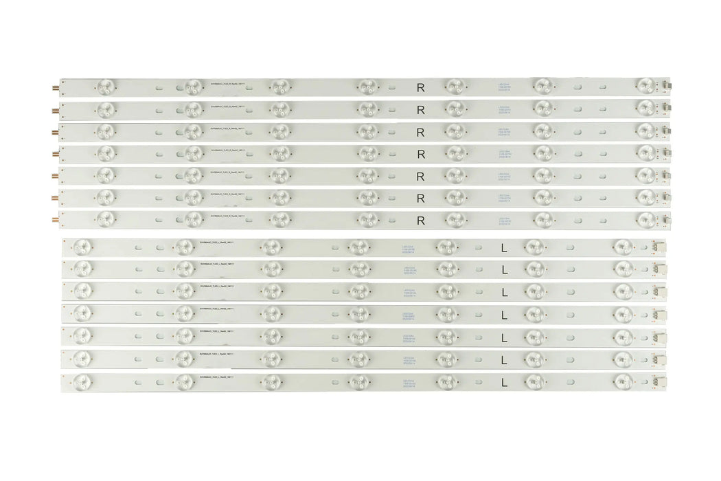 LED Backlight Replacement for 55’’ ViewSonic CDE5510 Commerical Display (Model No. VS17215) 7 Lens LED per strip LED Assembly
