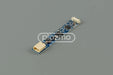 Blue printed circuit board with beige connectors and black components for universal led backlight kit and led replacement