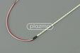 A flexible universal led strip with white lights in a translucent silver casing for led replacement and ccfl conversion
