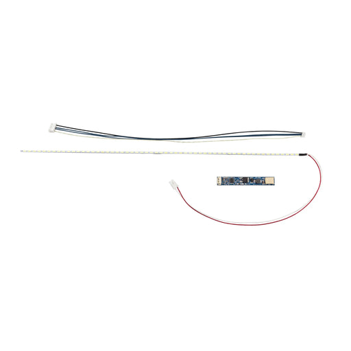 Blue circuit board led strip light with red wire for universal led replacement in 7 to 15 inch lcd panels