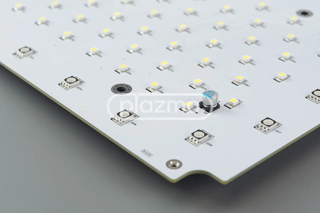 White led board with small yellow lights and black circuit components for konami podium belly door replacement