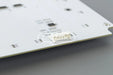 White plastic connector mounted on a white pcb of the konami podium belly door led board replacement 530287b