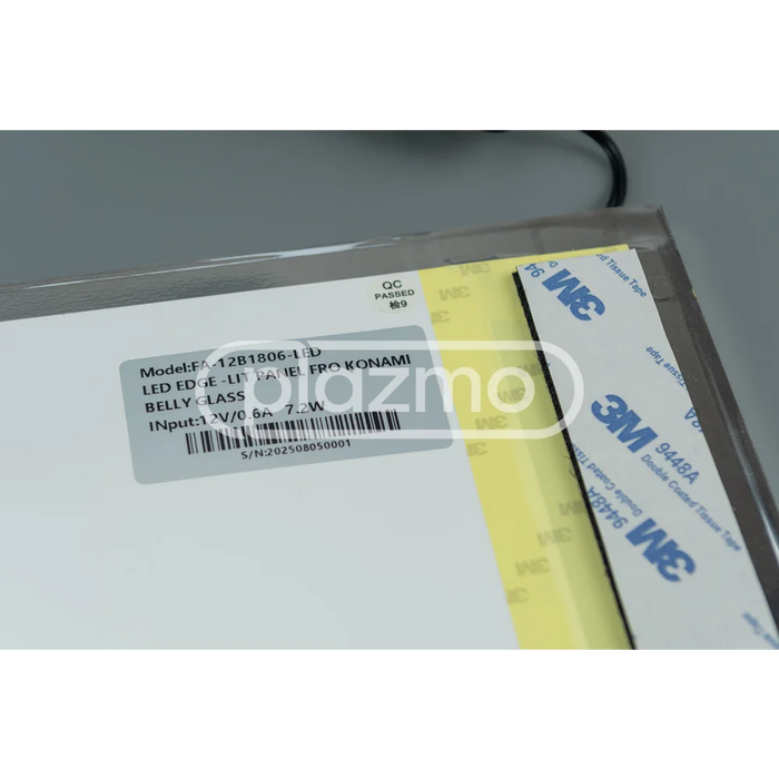 LED Edge-Lit Panel for Konami belly glass LED Assembly
