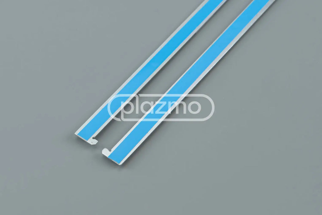 Two sleek metallic led strips with blue adhesive tape for 65 inch lg uh5f series led backlight replacement bc-h e469119 94v-0