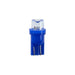 Blue wedge led indicator lamp t10 12 vdc with clear concave head lens and two metal pins