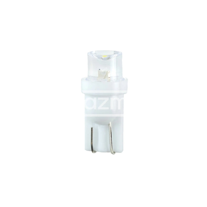 White led indicator lamp wedge t10 12 vdc with clear concave head lens and two metal contacts