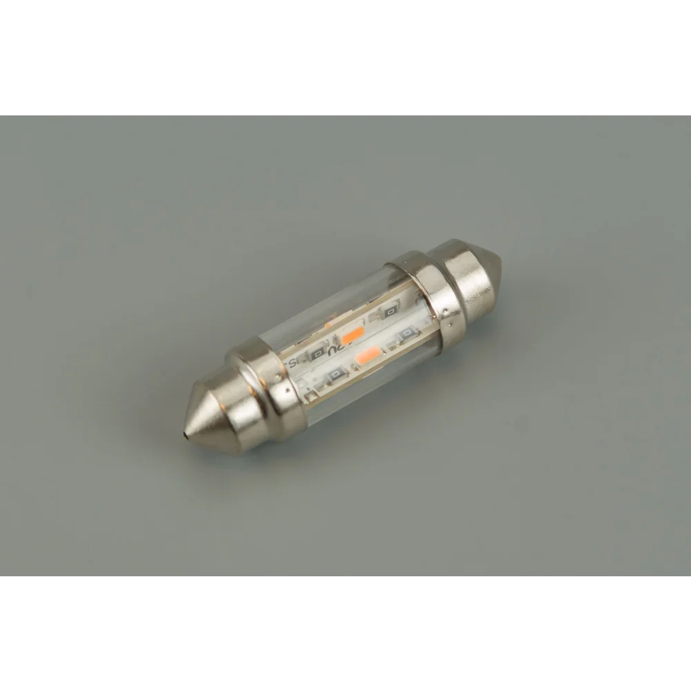 LED Festoon Lamp 12V AC DC 8 LED Chips Warm White 2700K