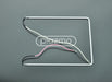 2.6Mm Diameter C-Shape Ccfl Lamps 128 X 98Mm With Wires Shaped Ccfl Lamp