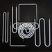 124 x 95mm (2.0mm diameter) Monitor Repair L-Shape CCFL Lamps for LCD Screen Shaped CCFL Lamp