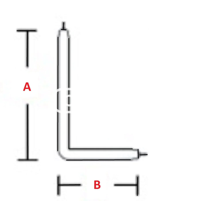 113 x 80mm (2.6mm diameter) Monitor Repair L-Shape CCFL Lamps for LCD Screen Shaped CCFL Lamp